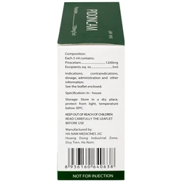 Thuốc Pidoncam 1200mg/5ml Hà Nam điều trị triệu chứng chóng mặt, suy giảm trí nhớ (20 ống x 10ml)