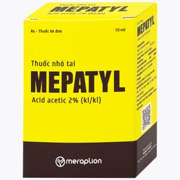 Thuốc nhỏ tai Mepatyl 10ml Merap điều trị nhiễm khuẩn của ống tai ngoài