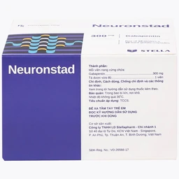 Thuốc Neuronstad 300mg Stella điều trị hỗ trợ động kinh cục bộ (10 vỉ x 10 viên)