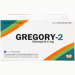 Thuốc Gregory-2 Davipharm hỗ trợ cho chế độ ăn kiêng ở bệnh tiểu đường típ 2 (6 vỉ x 10 viên)