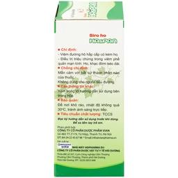 Siro ho Haspan 80ml giảm ho, long đờm, điều trị viêm đường hô hấp cấp có kèm ho