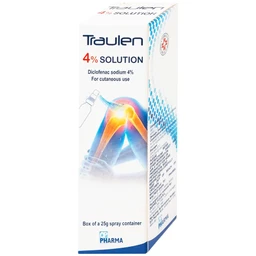 Thuốc giảm đau Traulen 4% OP Pharma dạng xịt hỗ trợ điều trị tại chỗ đau và viêm do thấp khớp (25g)