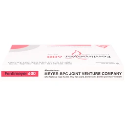 Viên đặt âm đạo Fentimeyer 600 Meyer-BPC điều trị bệnh nấm Candida sinh dục (1 vỉ x 3 viên)