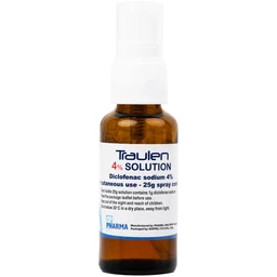 Thuốc giảm đau Traulen 4% OP Pharma dạng xịt hỗ trợ điều trị tại chỗ đau và viêm do thấp khớp (25g)