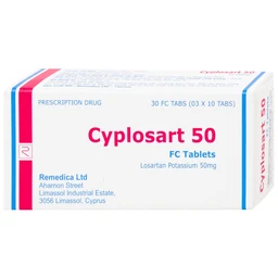Thuốc Cyplosart 50 Remedica điều trị tăng huyết áp (3 vỉ x 10 viên)