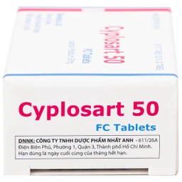 Thuốc Cyplosart 50 Remedica điều trị tăng huyết áp (3 vỉ x 10 viên)