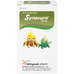 Siro Synatura Syrup AhnGook điều trị nhiễm khuẩn đường hô hấp trên cấp tính và viêm phế quản mạn tính (9 gói x 10ml)