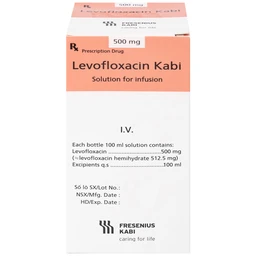 Dịch tiêm truyền Levofloxacin Kabi 100ml Fresenius Kabi điều trị nhiễm khuẩn, viêm phổi