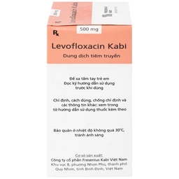 Dịch tiêm truyền Levofloxacin Kabi 100ml Fresenius Kabi điều trị nhiễm khuẩn, viêm phổi