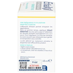 Lăn khử mùi cơ thể Etiaxil Detranspirant Aisselles Peaux Sensibles dành cho da nhạy cảm (15ml)