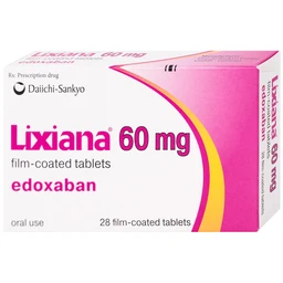 Thuốc Lixiana 60mg Daiichi-Sankyo phòng ngừa đột quỵ và cục máu đông (2 vỉ x 14 viên)
