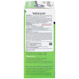 Siro bổ sung kẽm tăng sức đề kháng cho trẻBrauer Baby & Kids Liquid Zinc (200ml)