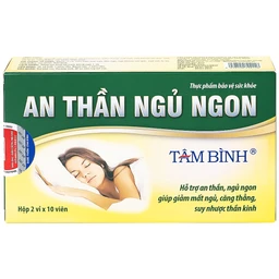 Viên hỗ trợ an thần giảm mất ngủ An Thần Ngủ Ngon (2 vỉ x 10 viên)