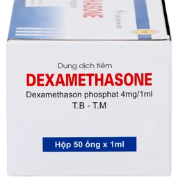 Dung dịch tiêm Dexamethasone 4mg/1ml điều trị trạng thái hen, bệnh dị ứng nặng, phản ứng sau truyền máu (50 ống)