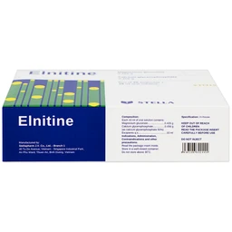 Dung dịch uống Elnitine 10ml Stella bổ sung calcium và magnesium cho người bệnh (20 ống)