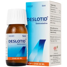 Siro Deslotid OPV trị viêm mũi dị ứng, phản ứng dị ứng da (60ml)