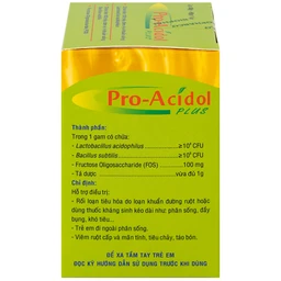 Thuốc Pro-Acidol Plus 50g Biopharco điều trị rối loạn tiêu hóa, viêm ruột, tiêu chảy, táo bón 