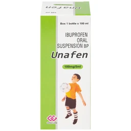 Dung dịch uống Unafen 100mg/5ml Gracure giảm đau, kháng viêm, hạ sốt (100ml)
