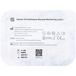 Bộ cảm biến đường huyết liên tục 3P dùng cho người bị tiểu đường (theo dõi liên tục 14 ngày)