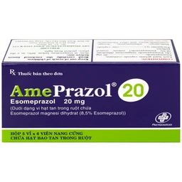 Thuốc AmePrazol 20mg OPV điều trị bệnh trào ngược dạ dày thực quản (5 vỉ x 6 viên)