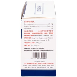 Thuốc Hebozeta 20 Hamedi điều trị ngắn hạn loét tá tràng tiến triển (30 gói)