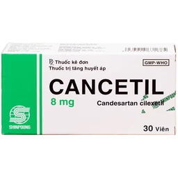 Thuốc Cancetil 8mg Shinpoong Daewoo điều trị tăng huyết áp (30 viên)