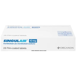 Thuốc Singulair 10mg Organon Pharma điều trị hen dai dẳng từ nhẹ đến trung bình (2 vỉ x 14 viên)