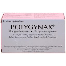 Viên đặt âm đạo Polygynax Innothera Chouzy điều trị viêm âm đạo, âm hộ - âm đạo (2 vỉ x 6 viên)