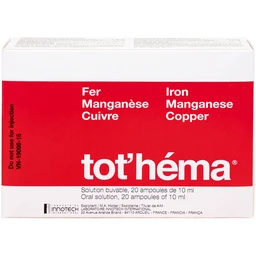 Dung dịch Tot'héma Innothera điều trị thiếu máu do sắt (2 vỉ x 10 ống x 10ml)
