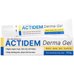 Gel Actidem Derma giúp ngăn ngừa mụn, làm mờ vết thâm (40g)