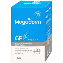 Gel tắm gội dịu nhẹ Megaderm CVI Đức Phúc Pharma làm sạch dịu nhẹ, chăm sóc và bảo vệ da (180ml)