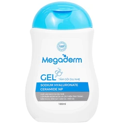 Gel tắm gội dịu nhẹ Megaderm CVI Đức Phúc Pharma làm sạch dịu nhẹ, chăm sóc và bảo vệ da (180ml)