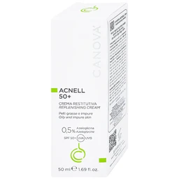 Kem ngừa mụn ban ngày Canova Acnell 50+ giúp chăm sóc và dưỡng ẩm cho da bị mụn, da kích ứng và da nhạy cảm (50ml)