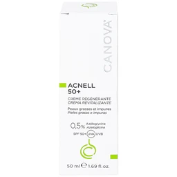 Kem ngừa mụn ban ngày Canova Acnell 50+ giúp chăm sóc và dưỡng ẩm cho da bị mụn, da kích ứng và da nhạy cảm (50ml)