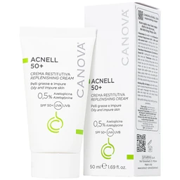 Kem ngừa mụn ban ngày Canova Acnell 50+ giúp chăm sóc và dưỡng ẩm cho da bị mụn, da kích ứng và da nhạy cảm (50ml)