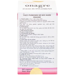 Viên uống giúp da sáng đẹp, giảm quá trình oxy hóa, cải thiện độ ẩm cho da Onagre Cevrai (60 viên)