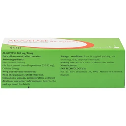Thuốc Algostase 500mg/50mg SMB điều trị đau nhẹ đến vừa và hạ sốt (16 viên)