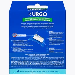 Băng cá nhân Urgo Brulures Waterproof 10x7cm (4 miếng) tiệt trùng, chống thấm nước