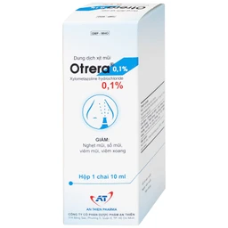 Dung dịch xịt mũi Otrera 0,1% An Thiên giảm nghẹt mũi và sung huyết mũi (10ml)