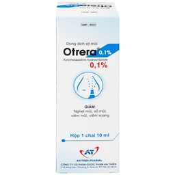 Dung dịch xịt mũi Otrera 0,1% An Thiên giảm nghẹt mũi và sung huyết mũi (10ml)