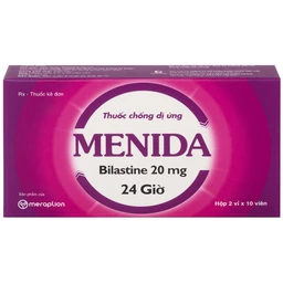 Thuốc Menida 20mg Merap điều trị viêm mũi dị ứng (2 vỉ x 10 viên)