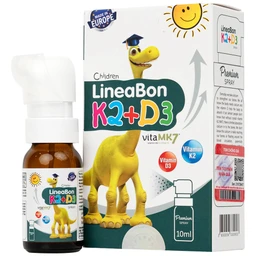 Chai xịt giúp hỗ trợ hấp thụ canxi LineaBon K2+D3 Ergopharma (10ml)