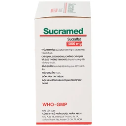 Thuốc cốm pha hỗn dịch uống Sucramed Sucralfat 1000mg Reliv điều trị loét dạ dày và tá tràng (30 gói)