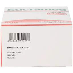 Thuốc cốm pha hỗn dịch uống Sucramed Sucralfat 1000mg Reliv điều trị loét dạ dày và tá tràng (30 gói)