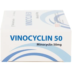 Thuốc Vinocyclin 50 Medisun điều trị mụn trứng cá, nhiễm trùng đường hô hấp (3 vỉ x 10 viên)