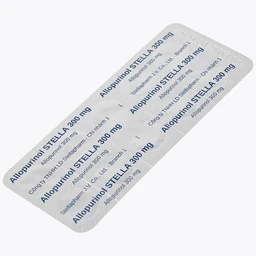 Thuốc Allopurinol 300mg Stella Pharm giảm sự hình thành acid uric, điều trị bệnh gout (10 vỉ x 10 viên)