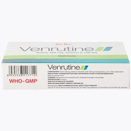 Thuốc Venrutine Reliv điều trị bệnh trĩ, các chứng xuất huyết dưới da, vết bầm máu (3 vỉ x 10 viên)