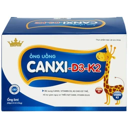 Siro bổ sung canxi & vitamin D3, K2 cho cơ thể Canxi-D3-K2 Kingphar (6 vỉ x 5 ống x 5ml)