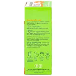 Siro giúp xương răng chắc khỏe, bổ sung vitamin D3 + K2 Brauer Baby & Kids D3 + K2 High Potency MK-7 Drops (10ml)