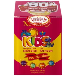 Nước Yến Sào Cao Cấp Cho Trẻ Em Nunest Kid Lốc 3+1 (70ml)